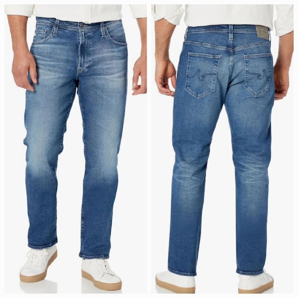 AG Adriano Goldschmied Men Slim Straight Fit Jeans 38 Waist